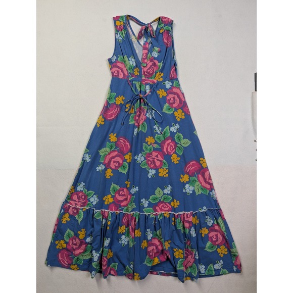 Matilda Jane Dresses & Skirts - Matilda Jane‎ Womens Maxi Dress Size S Floral Ruffle Hem Blue